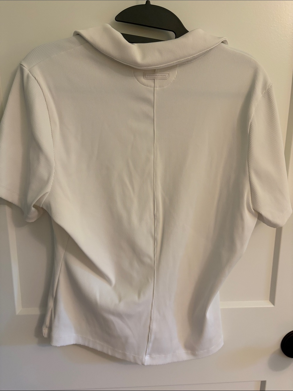 Travis Mathew White Ribbed Polo Top - Picture 2 of 3